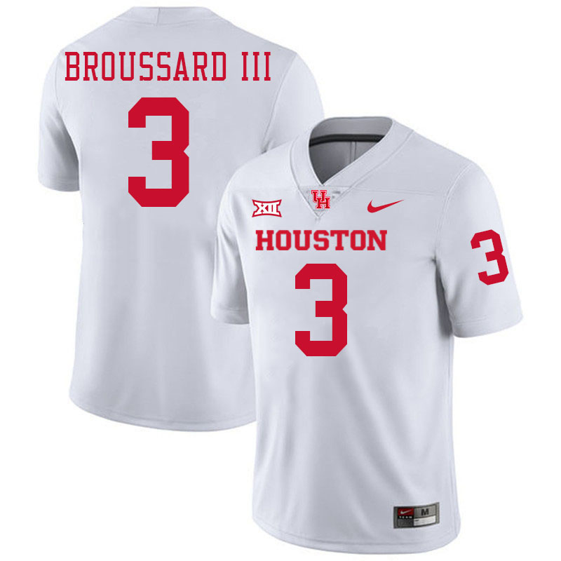 Harvey Broussard III Houston Cougars Jersey,Houston Cougars #3 Harvey Broussard III Jersey Youth Col